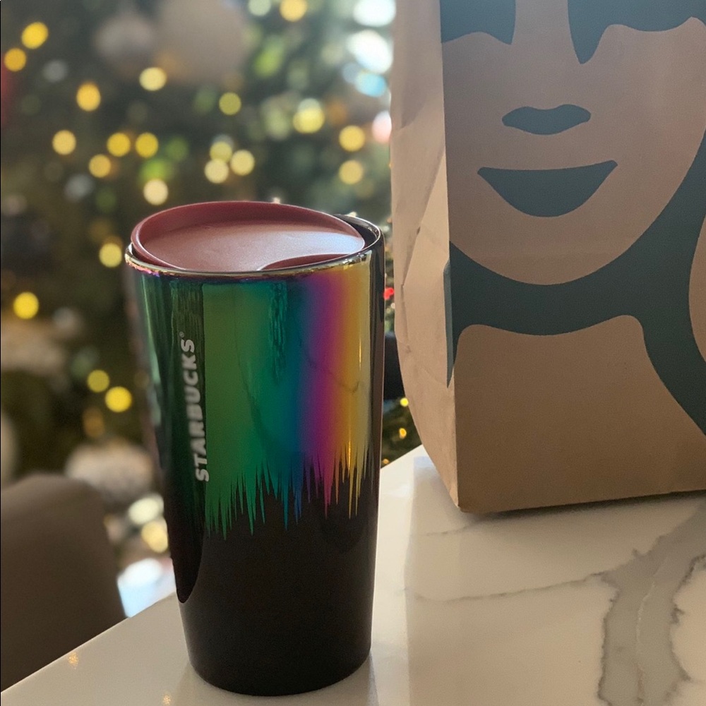 Starbucks iridescent ceramic tumbler